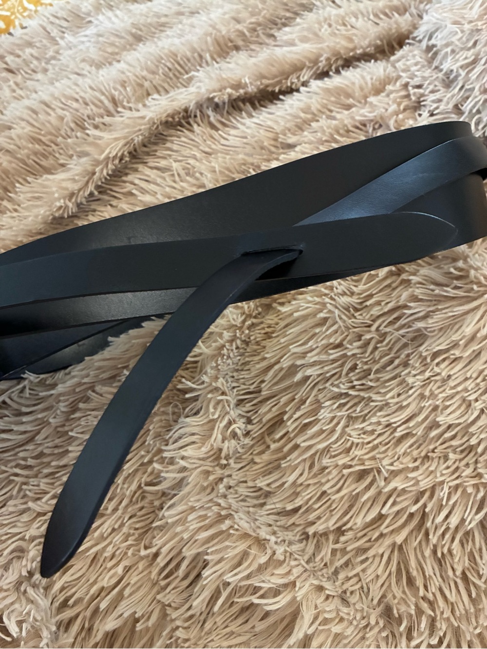 NWT ISABEL MARANT ETOILE WRAP AROUND BLACK LEATHER BELT SZ L - Picture 4 of 7